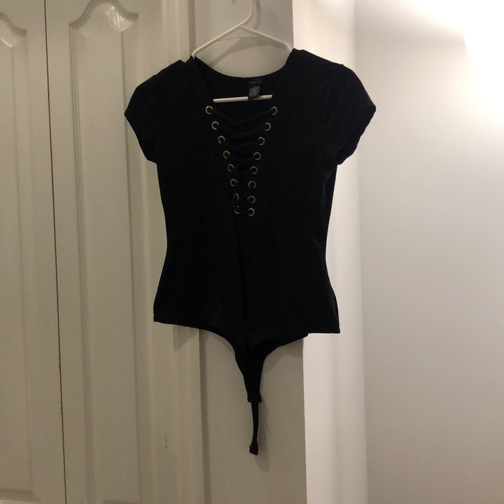 Rue 21 black body suit.
